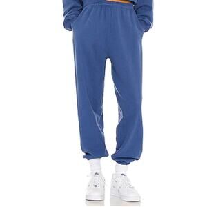 Revolve Sixthreeseven Blue Cotton High Rise The Jogger Pants in Lake Size XXS